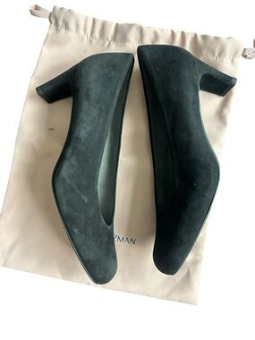 Stuart‎ Weitzman Black Suede Heels Size 9